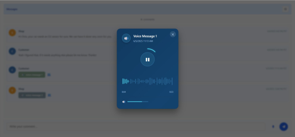 Voice Message Playback
