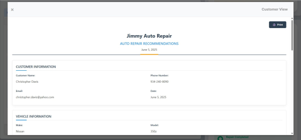 Customer-Facing Estimates
